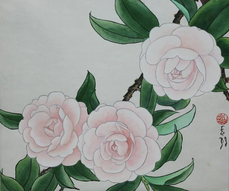 Chrysanthemum Petal by Ren Yu, Watercolor, sold Jul 2020