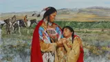 Paul Calle, Sacagawea and Brother Reunite