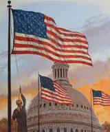 Mel Crawford, Flag Raised over Capitol
