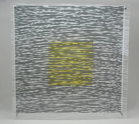 Jesús Rafael Soto, Cuadrado y Curvas Virtuales, 1979, Silkscreen