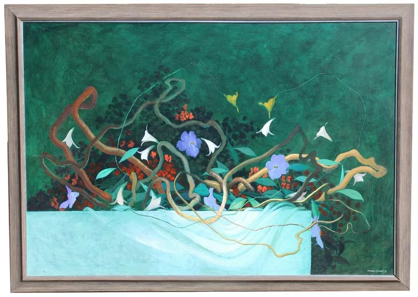 Untitled by Bernard sejourne, Oil on Masonite, offered Aug 2020