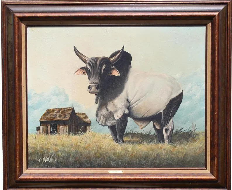 Untitled by Ken Fleisch, Oil on canvas, offered Aug 2020