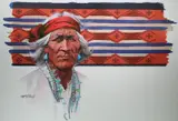 Older Navajo Man, Helmuth Stone Gallery 2020