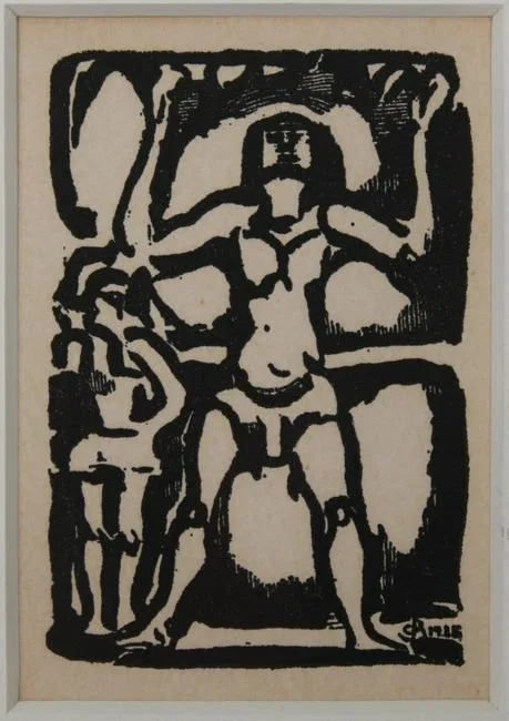 Georges Rouault, Jongleur, Woodblock
