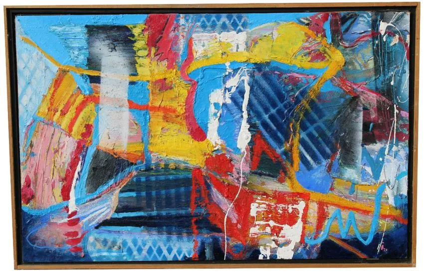 Virtual Interior / Mirror Matrix by Thomas Koether, Oil on Board, sold Aug 2020