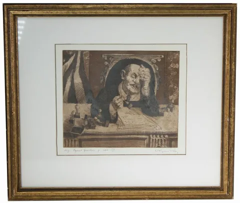Equal Justice For All by Hank Virgona, Etching, sold Aug 2020