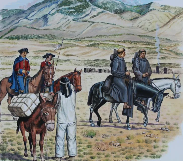 First Permanent Settlement by Charles J. Berger, Acrylic on Illustration Board, sold Aug 2020