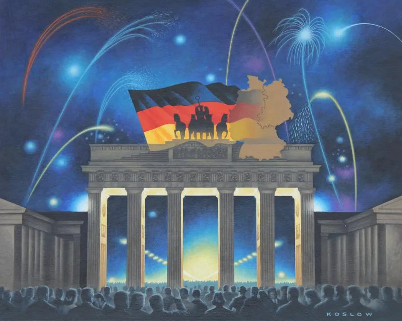 Germany United by Howard Koslow, Acrylic on Illustration Board, sold Aug 2020