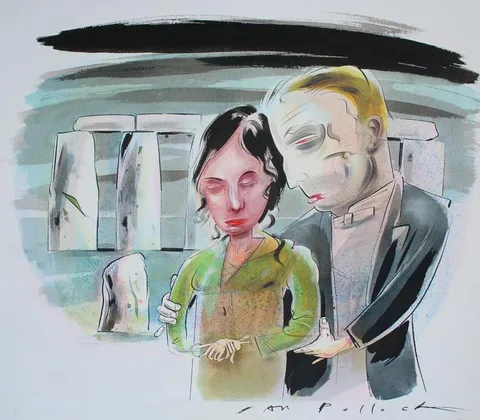 Ian Pollock, Thomas Hardy - The Mayor of Casterbridge, Watercolor on Illustration Board