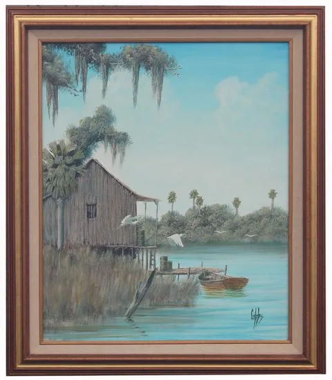 Untitled by Joe D Gibbs, Oil on canvas, sold Oct 2020