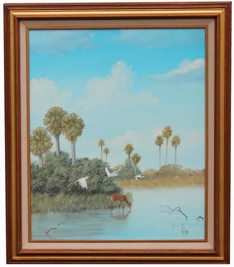 Joe D Gibbs, Untitled, Oil on canvas