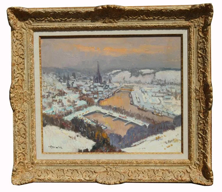 Canteleu by Albert Malet, Oil on canvas, sold Oct 2020