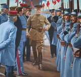 Edward Vebell, Pershing Arrives in Paris