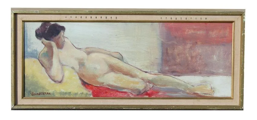 Untitled by Reyna Youngerman, Oil on Board, offered Oct 2020