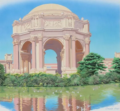 Donald Moss, Palace of Fine Arts, Oil on board