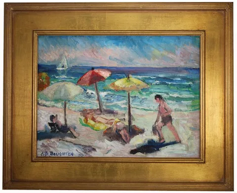Untitled by Alice Doughten, Oil on board, sold Nov 2020