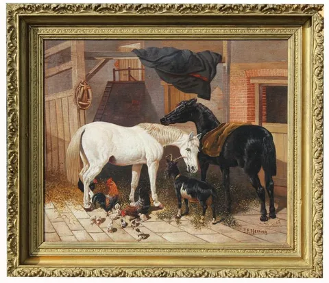 John Frederick Herring, Jr., Untitled, Oil on canvas