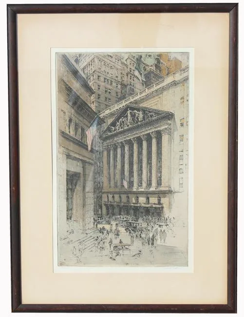 Untitled by Luigi Kasimir, etching, offered Nov 2020