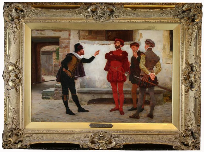Frank Dadd, The Story, Oil on canvas