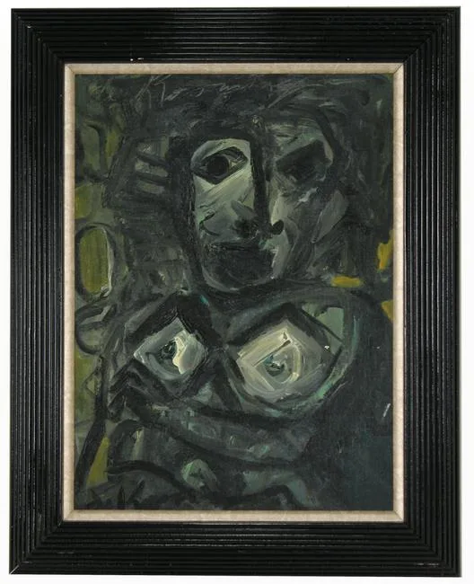 Untitled by Willem de Kooning, Oil on board, sold Nov 2020
