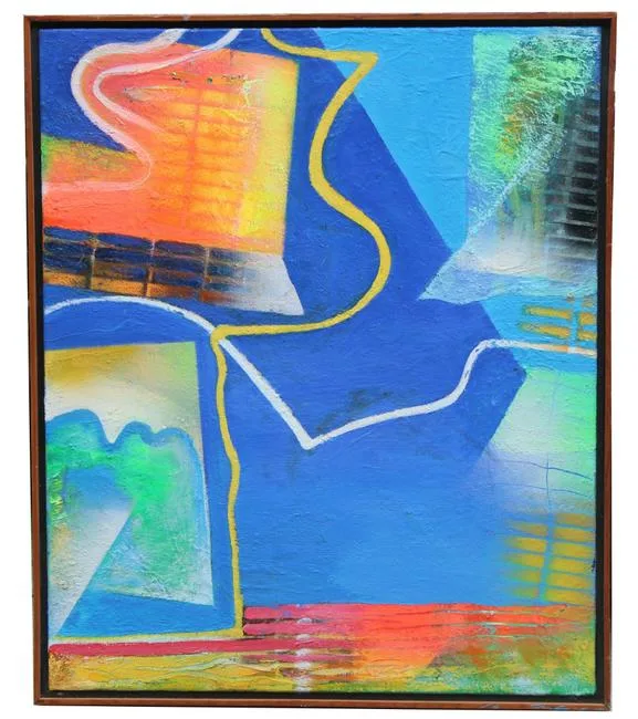 Homage to Secrets by Thomas Koether, Oil on Canvas, sold Nov 2020
