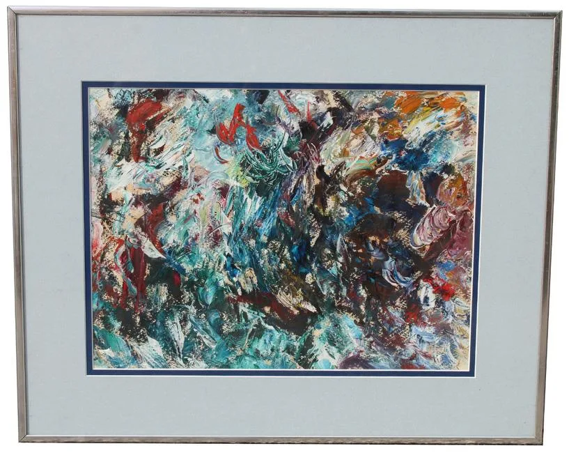 Thomas Koether, Rock Formation, Oil on Paper