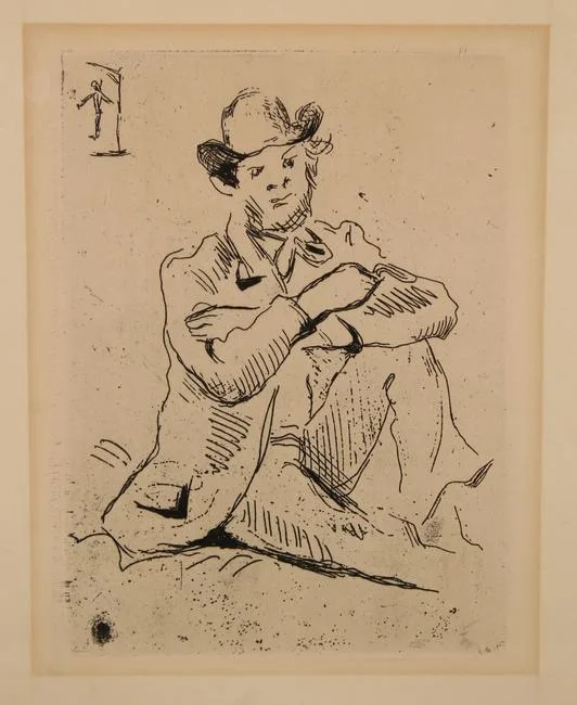 Guillaumin au Pendu by Paul Cézanne, Etching, offered Nov 2020