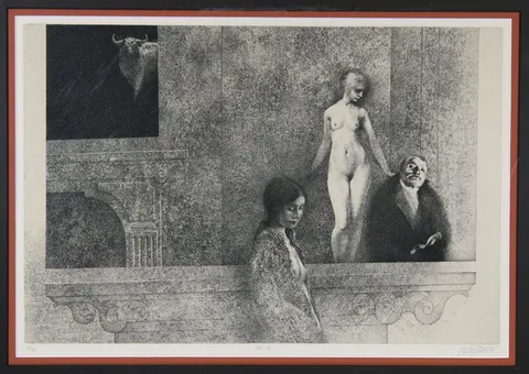 The Jolly Corner by Peter Milton, Etching, offered Nov 2020