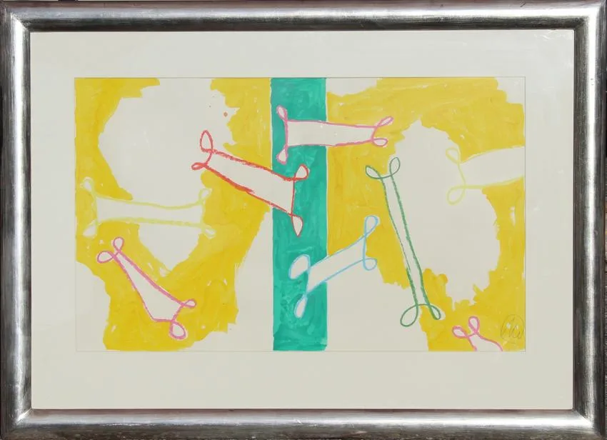Untitled by Markus Lüpertz, Oil/Crayon/Pencil, offered Nov 2020