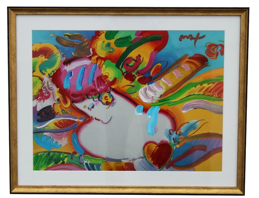 Flower Blossom Lady by Peter Max, Mixed Media, sold Nov 2020