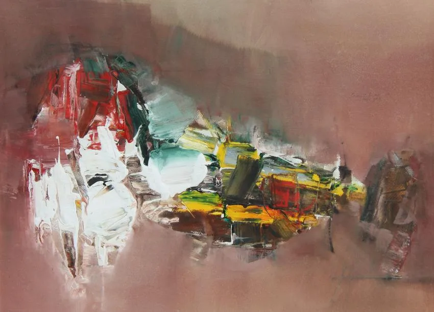 Untitled by Shanti Dave, oil, sold Jan 2021