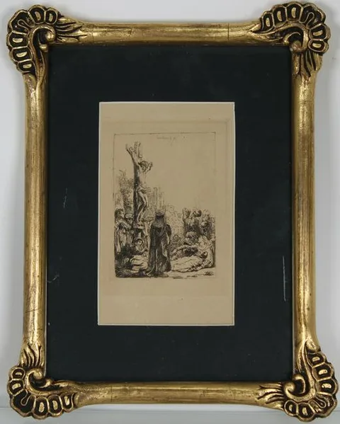 Rembrandt Harmenszoon van Rijn, The Crucifixion, 1635, Etching on laid paper