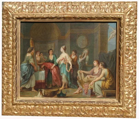 Adèle Romany, La Toillette, Oil on canvas