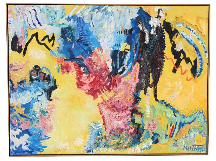 Thomas Koether, Fire Opal 3, Oil on Canvas