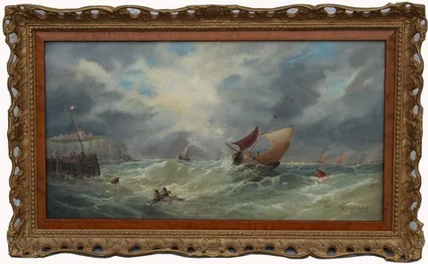 Clarkson Frederick Stanfield, After the Storm, Oil on canvas
