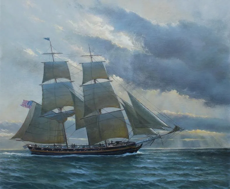 Oneida by Charles Lundgren, Oil on Masonite, sold Jan 2021
