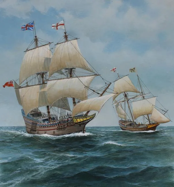 Ark and Dove by Charles Lundgren, Oil on Masonite, sold Jan 2021
