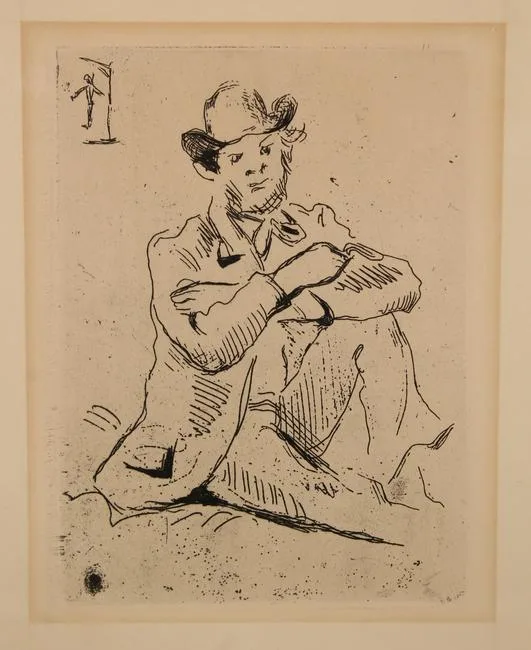 Guillaumin au Pendu by Paul Cézanne, Etching, sold Jan 2021
