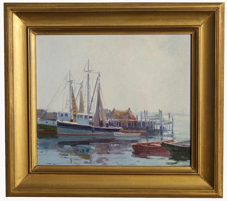 Untitled by Charles Gordon Harris, Oil on board, sold Jan 2021