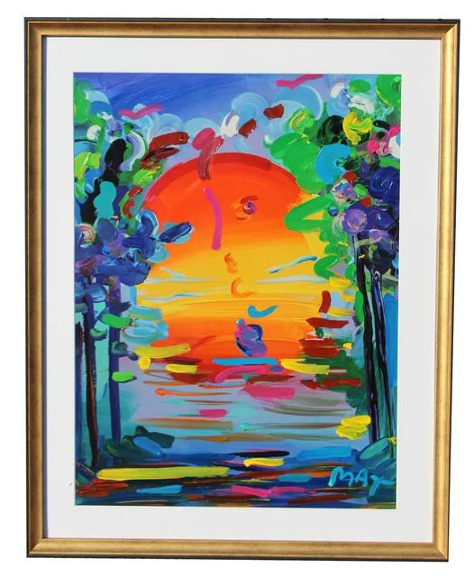 Better World by Peter Max, Mixed Media, sold Jan 2021