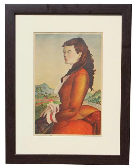 Annabelle Lee by Buell Whitehead, Lithograph, offered Jan 2021