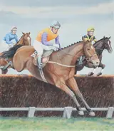 Sporting Horses - Steeplechase, Helmuth Stone Gallery 2021