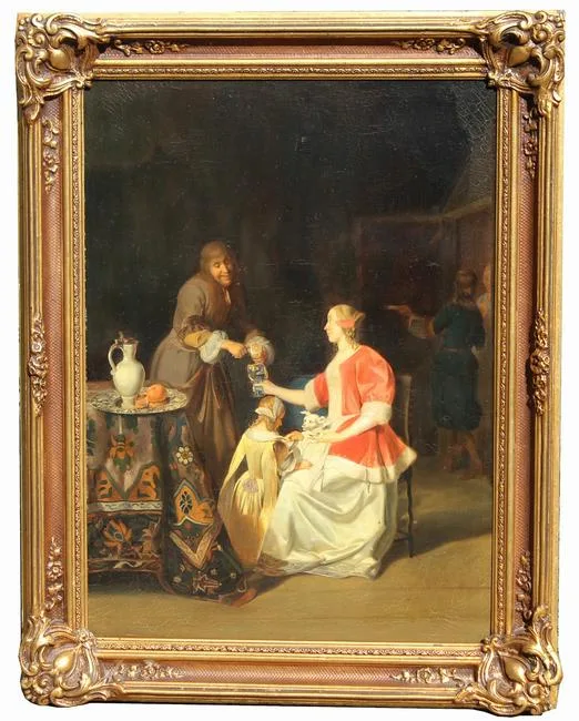 Untitled by Gerard ter Borch, Oil on canvas, sold Feb 2021