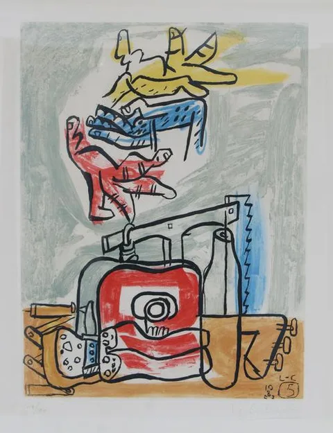 Jeanneret Le Corbusier, Unite, Plate n5, Aquatint