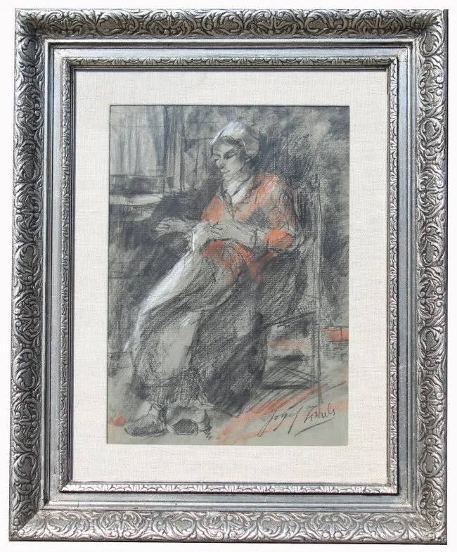 Untitled by Jozef Israëls, Watercolor/ink, offered Feb 2021