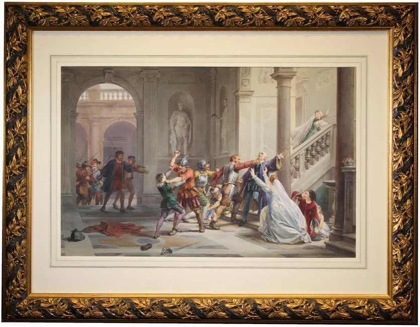 Untitled by Louis Haghe, watercolor, offered Feb 2021