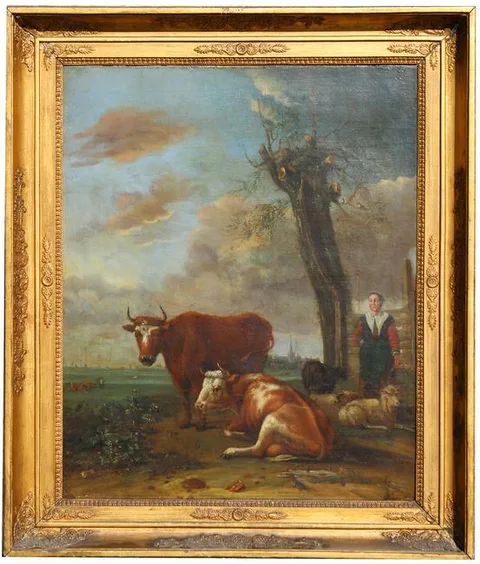 Paulus Potter, The Milkmaid, 1647, Oil on canvas