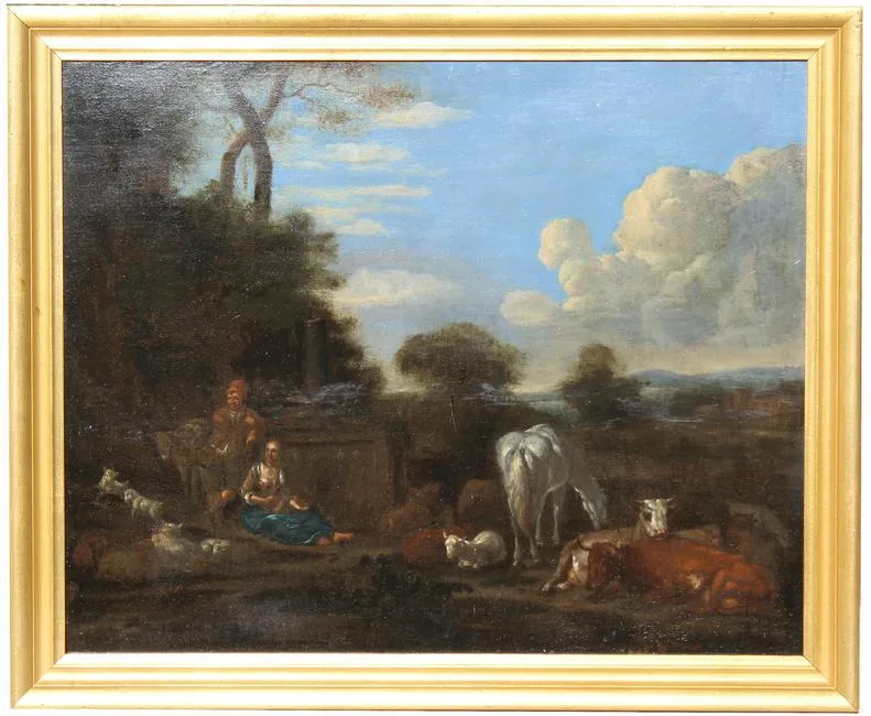 Untitled by Pieter van Bloemen, Oil on canvas, sold Feb 2021