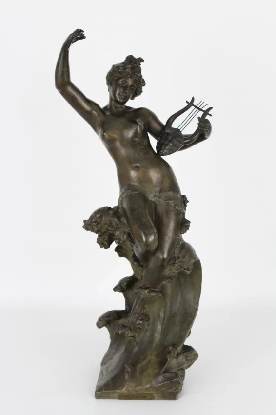 Salon 1896 by Gustave Obiols, bronze, offered Feb 2021
