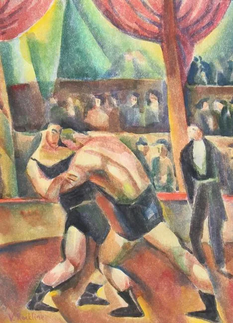Untitled by Vera Schlesinger Rockline, Watercolor, sold Feb 2021